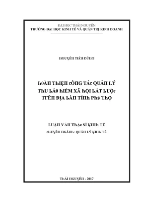 Quản Lý Kinh Tế và Xã Hội Tại Trường Đại Học Kinh Tế và