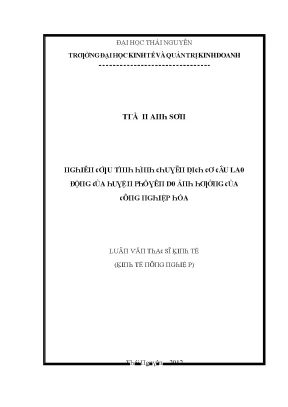 Đại Học Kinh Tế và Quản Trị Kinh Doanh Thái Nguyên: