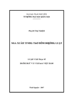 Nghiên Cứu Về Mùa Xuân Tại Đại Học Thái Nguyên