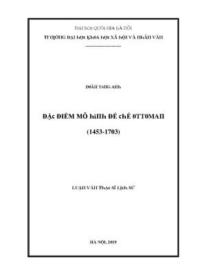 Đặc Điểm Mô Hình Đế Ottoman (1453-1703)