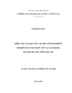 Giảm Nghèo Ở Người Dân Tộc Thiểu Số Tại Xã Ia Pana, 