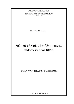 Nghiên Cứu Đường Thẳng Simson và Ứng Dụng Trong Hình Học