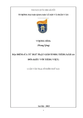 Nghiên cứu về Từ ngữ và Phật giáo tại Đại học Quốc gia