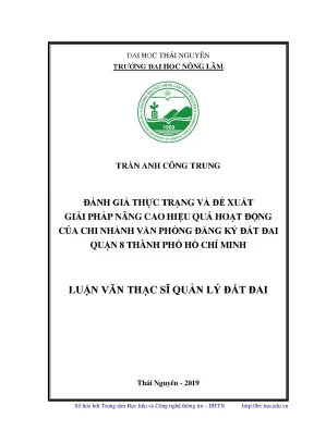 Nâng Cao Hiệu Quả Hoạt Động Văn Phòng Đăng Ký Đất Đai Quận 8