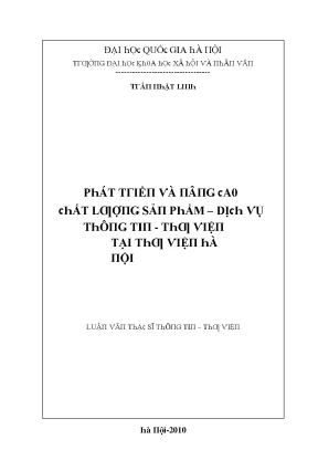 Nghiên Cứu Về Vai Trò Của Thư Viện Hà Nội Trong Phát 