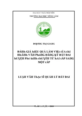 Đánh Giá Hiệu Quả Làm Việc Chi Nhánh Văn Phòng Đăng Ký