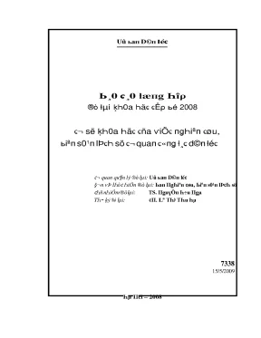 Tổng Quan Về Chất Lượng Dịch Vụ Năm 2008
