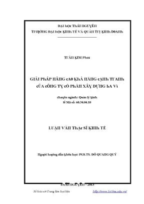 Giải pháp quản lý kinh tế hiệu quả tại Đại học Thái Nguyên