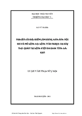 Đại Học Y Dược Thái Nguyên: Nghiên Cứu Điểm Lâm Sàng và 