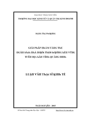 Giải pháp bền vững để tăng thu ngân sách nhà nước tại