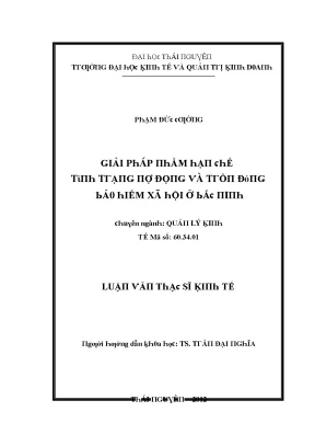 Giải Pháp Quản Lý Rủi Ro Xã Hội Tại Tỉnh Bắc Ninh