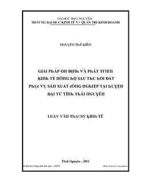 Giải pháp ổn định kinh tế và phát triển bền vững tại