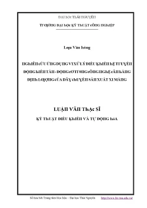 Xử Lý Điều Khiển Hệ Thống Động Bằng Kỹ Thuật Tự Động Hóa