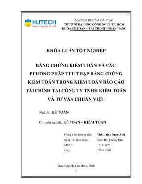 Phương Pháp Thu Thập Bằng Chứng Kiểm Toán Trong Kiểm