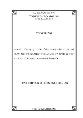 Nghiên cứu về enzyme α-amylase và ứng dụng trong sản