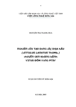 Nghiên Cứu Dòng Cây Dưa Hấu Chịu Bệnh Virus Đốm