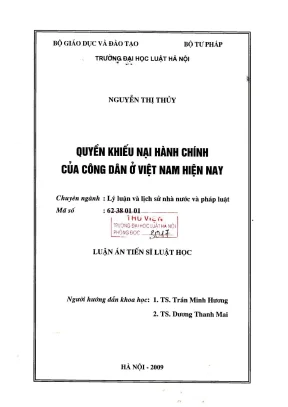 Quyền Khiếu Nại Hành Chính của Công Dân ở Việt Nam: Thực