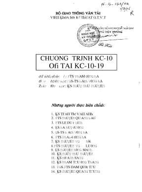 Chương Trình KC-10: Tìm Hiểu và Ứng Dụng
