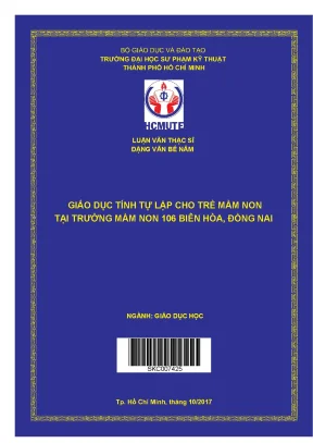 Giáo Dục Tính Tự Lập Cho Trẻ Mầm Non Tại Trường Mầm Non 