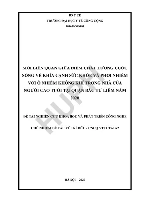 Mối Liên Quan Giữa Chất Lượng Cuộc Sống và Ô Nhiễm Không