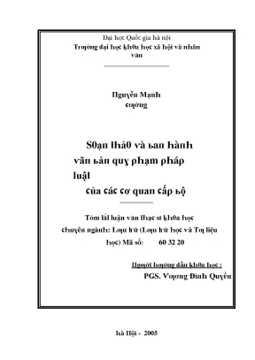 Luận Văn Cao Học Khoa Học Xã Hội Nhân Văn Tại Đại Học 