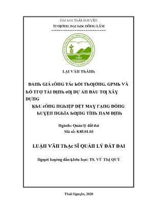 Quản Lý Đất Đai Tại Đại Học Lâm Nghiệp: Nghiên Cứu và Đề