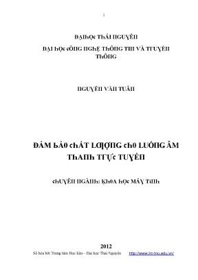 Nghiên cứu về Đại học Thái Nguyên và Hệ thống Âm thanh