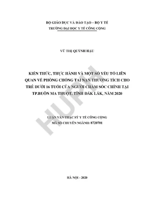 Kiến Thức và Thực Hành Phòng Chống Tai Nạn Thương Tích