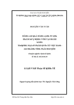 Quản lý kinh tế và phát triển bền vững tại Đại học Thái 