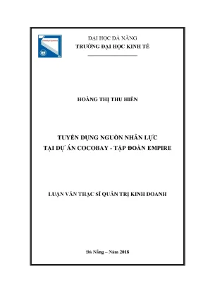 Tuyển Dụng Nguồn Nhân Lực Tại Dự Án Cocobay - Tập Đoàn