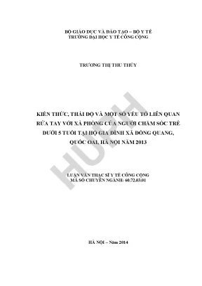 Nghiên Cứu Kiến Thức và Thái Độ Rửa Tay với Xà Phòng của