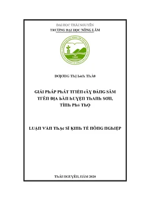 Giải Pháp Phát Triển Địa Bàn Học Thái Nguyên Tại Trường