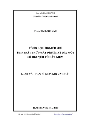 Nghiên cứu về đất hiếm và ứng dụng trong khoa học vật liệu