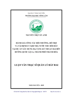 Đánh Giá Công Tác Bồi Thường và Tái Định Cư Tại Thanh Hóa