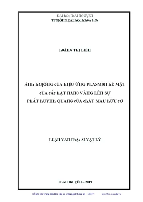 Nghiên cứu hiệu ứng plasma trên bề mặt hạt nano kim loại