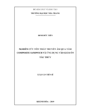 Nghiên Cứu Tổn Thất Truyền Âm Qua Tấm Composite Sandwich 