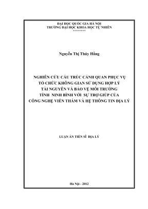 Nghiên Cứu Cấu Trúc Cảnh Quan Tỉnh Ninh Bình: Tổ Chức 