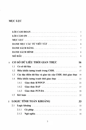 Nghiên Cứu Hệ Thống Cơ Sở Dữ Liệu Thời Gian Thực và Ứng