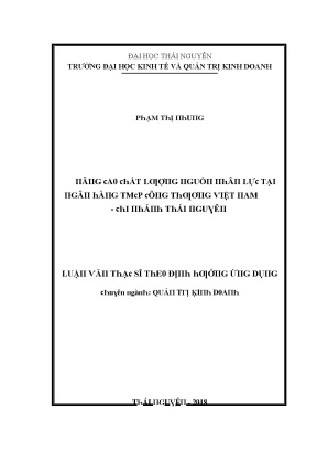 Nâng cao chất lượng nguồn nhân lực tại ngân hàng TMCP