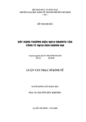 Xây Dựng Thương Hiệu Gạch Granite Của Công Ty Gạch Men