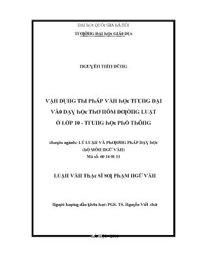 Luật Học Tại Đại Học Quốc Gia Hà Nội: Chương Trình Đào