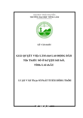 Giải Quyết Vấn Đề Dân Tộc Thiểu Số Tại Huyện Sìn Hồ,