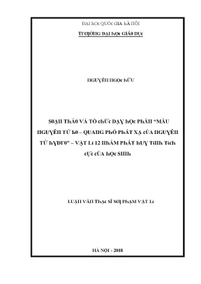 Mẫu Nghiên Cứu Tử B0 - Phát Triển Phương Pháp Đánh Giá 