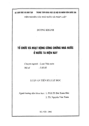 Nâng cao hiệu quả hoạt động công chứng nhà nước tại Việt Nam