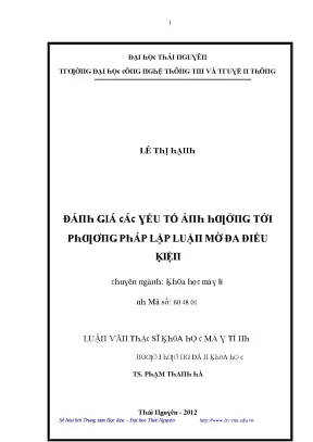 Đánh Giá Giá Trị Tố Ảnh Hưởng Đến Phương Pháp Lập Luận Mới