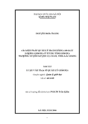 Phương Pháp Dạy Học Theo Dự Án Trong Hóa Học Hữu Cơ Lớp 9