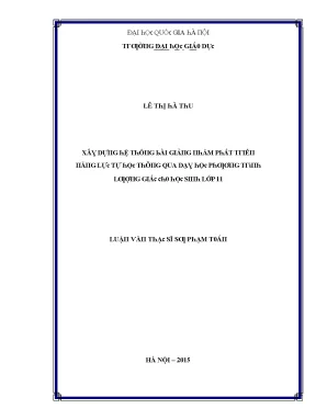 Nghiên Cứu Phát Triển Hệ Thống Giáo Dục Tại Đại Học Quốc 