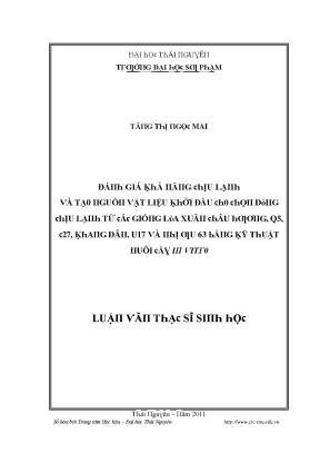 Nghiên cứu về vật liệu khởi đầu trong công nghệ sinh học