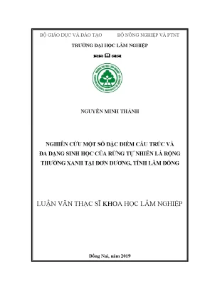 Nghiên Cứu Đặc Điểm Cấu Trúc và Đa Dạng Sinh Học Rừng Tự