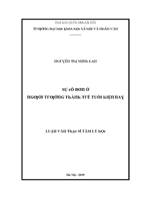 Nghiên Cứu Về Sự Ô Đn Trong Đời Sống Thanh Niên Tại Hà Nội